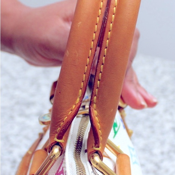 🌈LIMITED EDITION🌈LV Multicolor Alma PM White Monogram Canvas - Picture 8 of 15